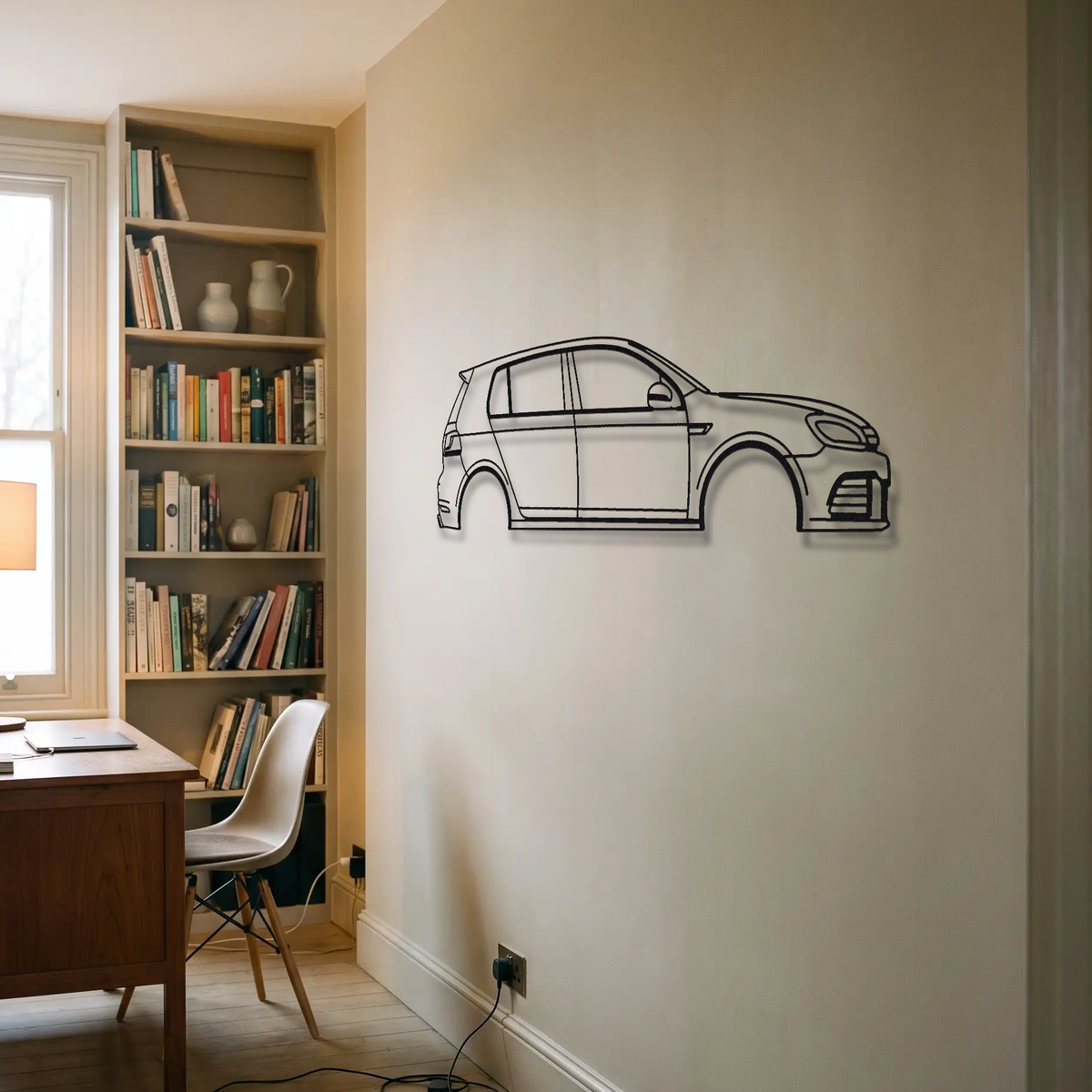 Volkswagen Golf R MK6 metal wall art room scene
