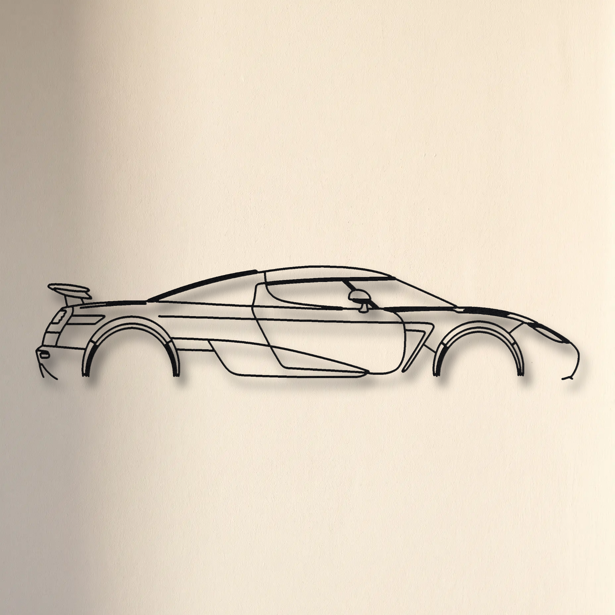 Koenigsegg Agera floating mount drop-shadow detail