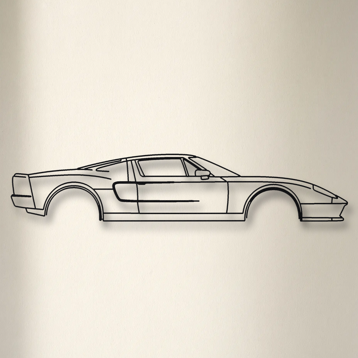 2005-2006 Ford GT floating mount drop-shadow detail