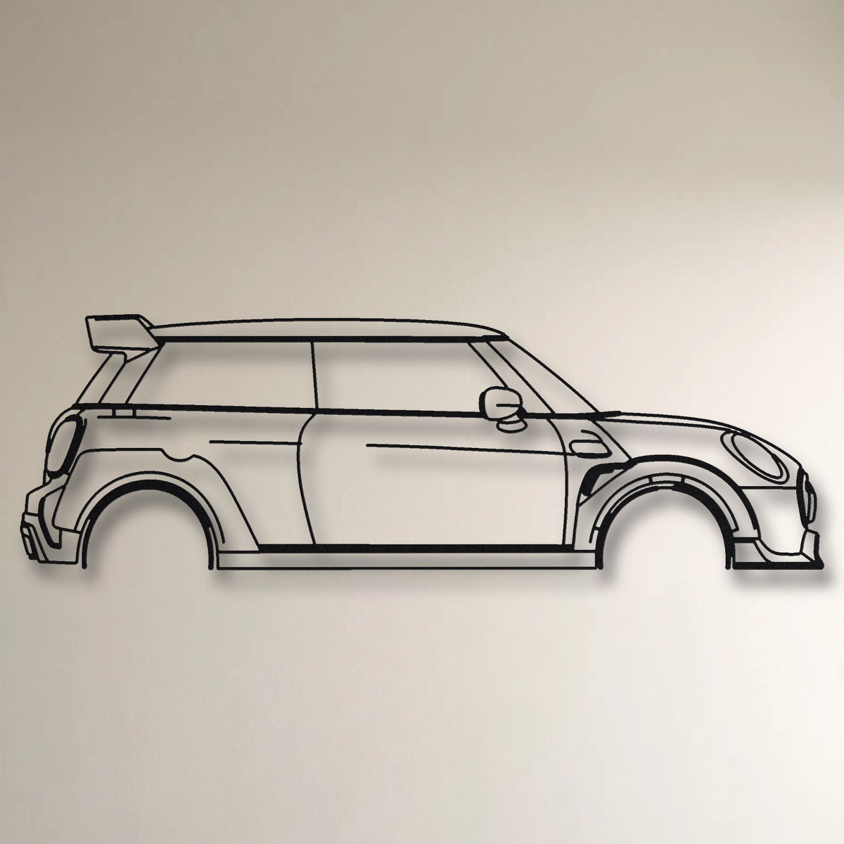 Mini John Cooper Works GP GP3 floating mount drop-shadow detail