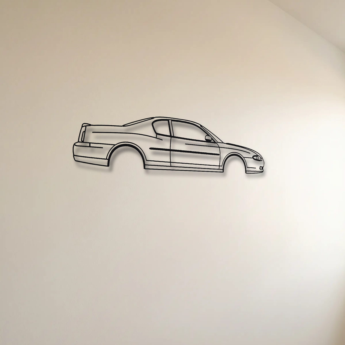 2000-2007 Chevrolet Monte Carlo SS floating mount drop-shadow detail