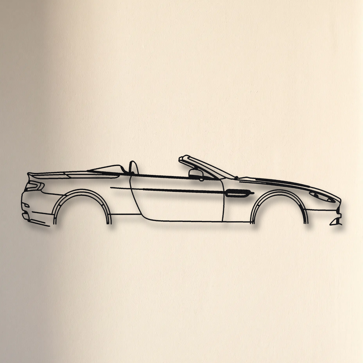 Aston Martin V8 Vantage Roadster VH floating mount drop-shadow detail