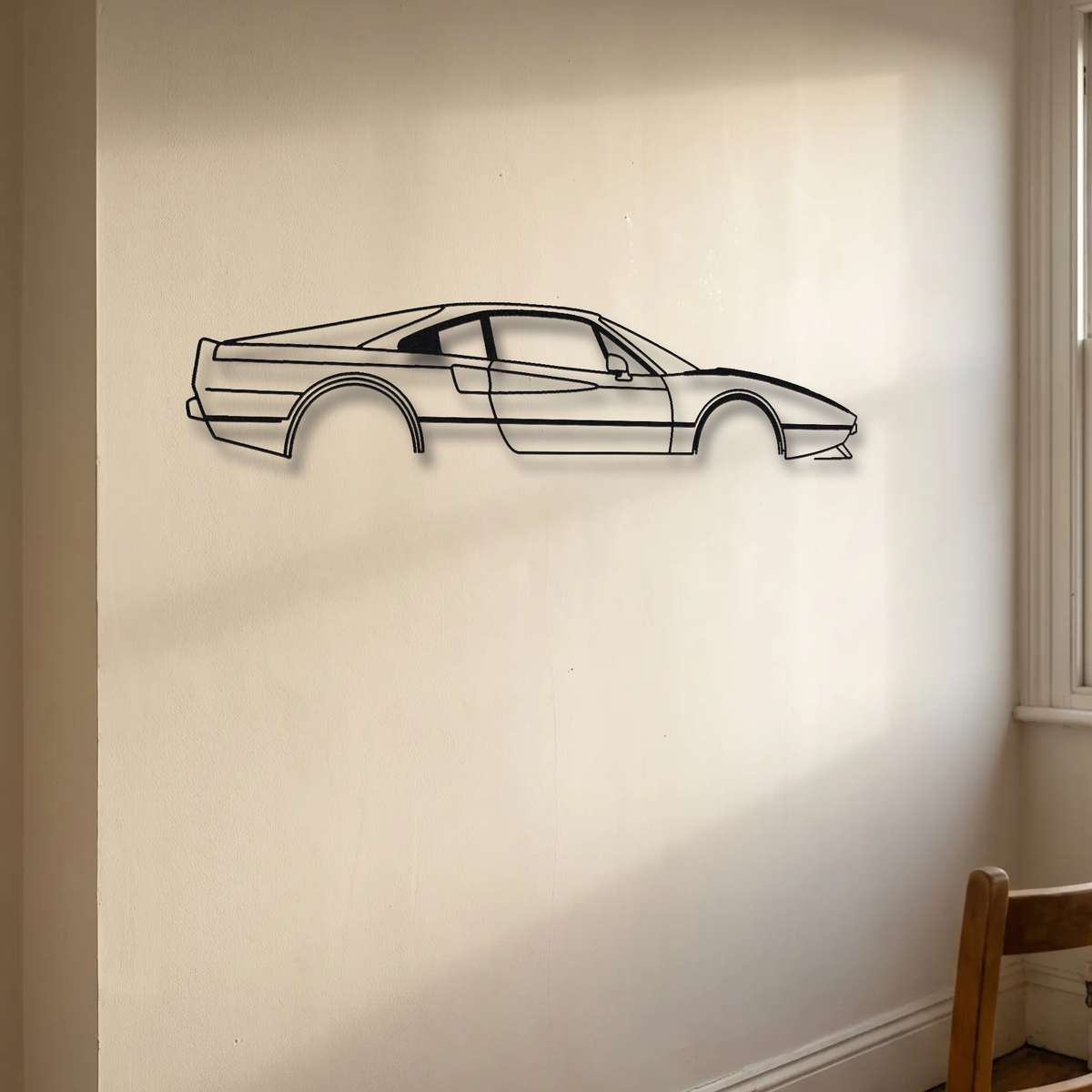 Ferrari 308 GTB Quattrovalvole floating mount drop-shadow detail