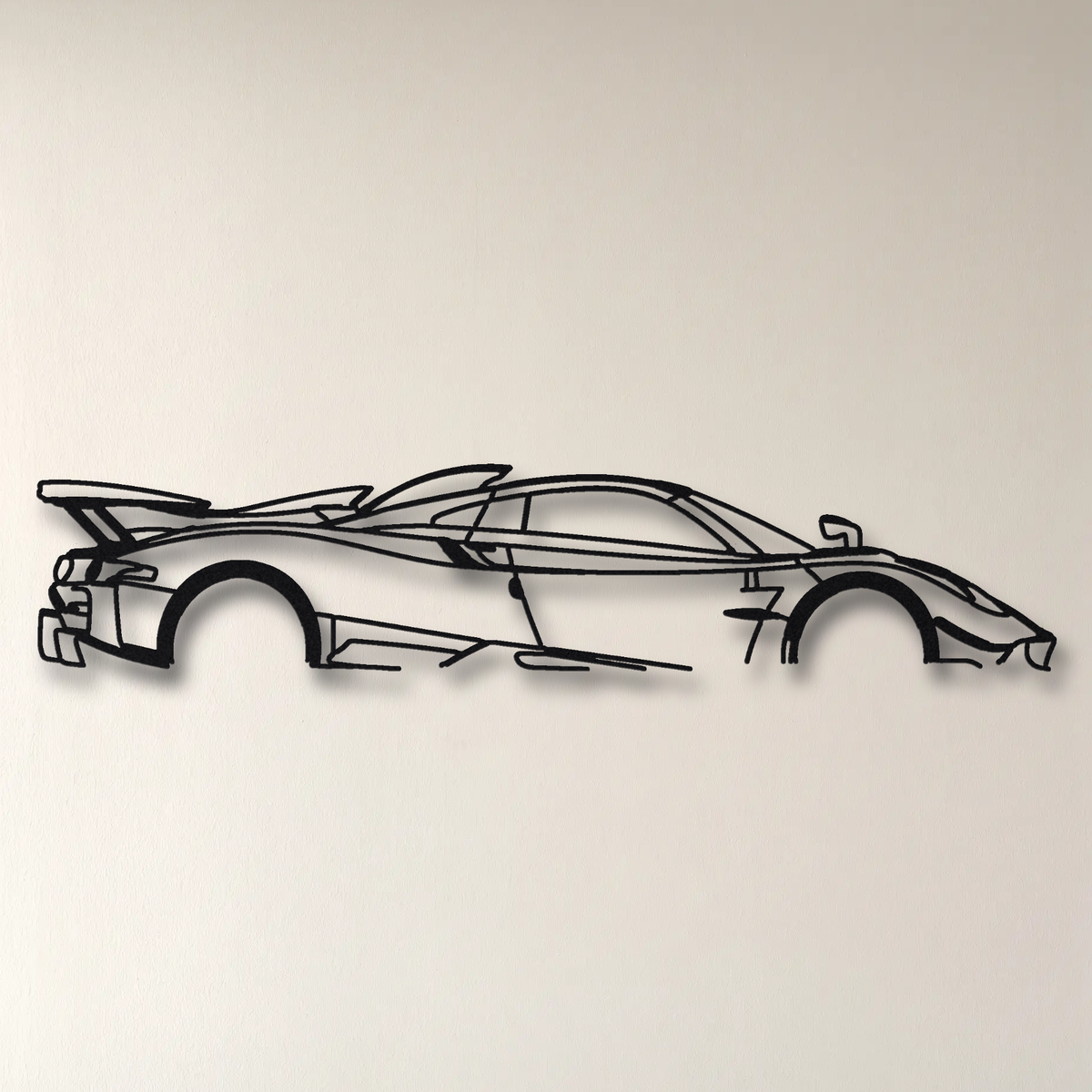 2021 Pagani Huayra Tricolore floating mount drop-shadow detail