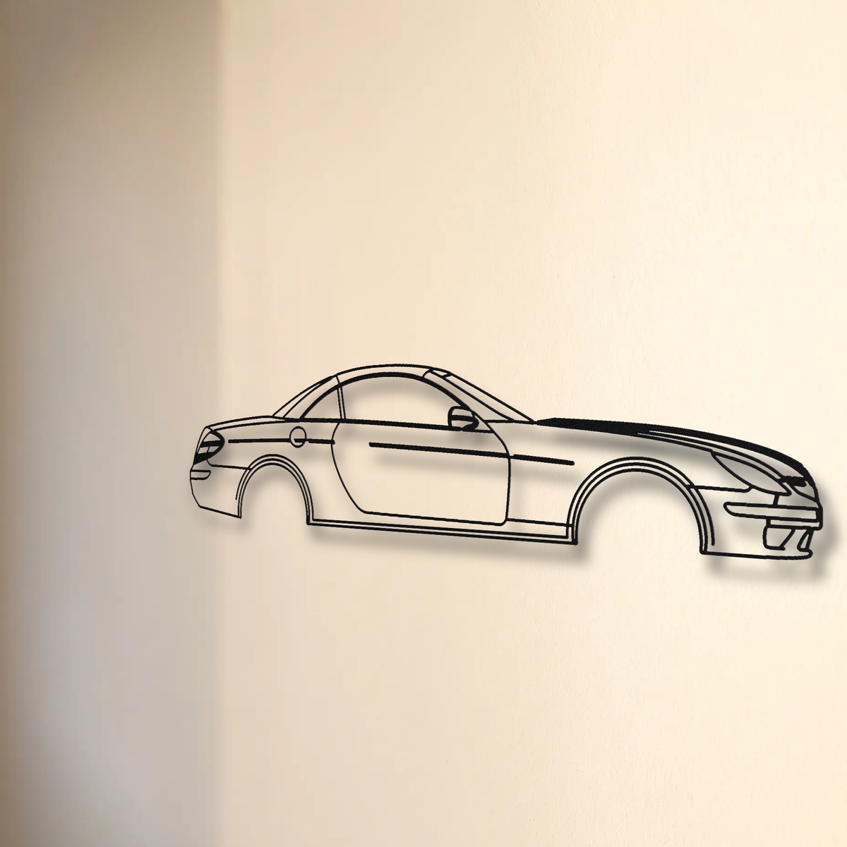 Mercedes-Benz SLK55 AMG R171 floating mount drop-shadow detail