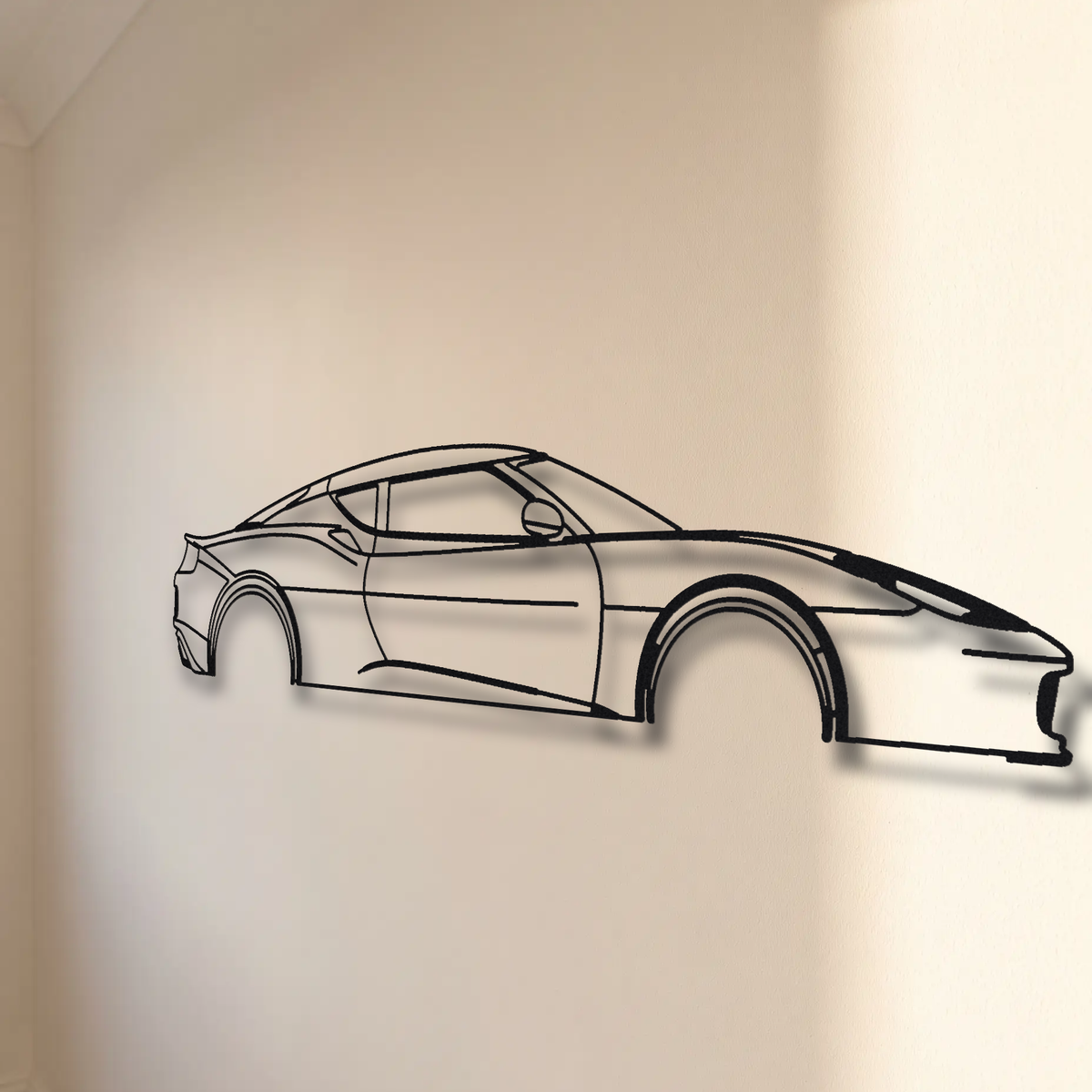 Lotus Evora floating mount drop-shadow detail