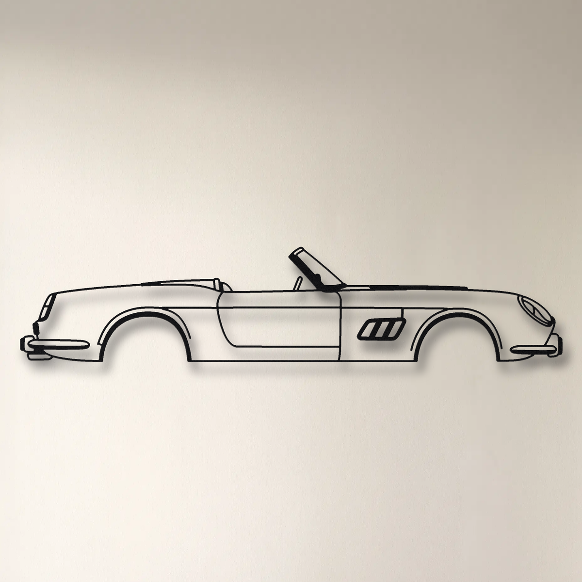 Ferrari 250 GT California Spyder SWB floating mount drop-shadow detail