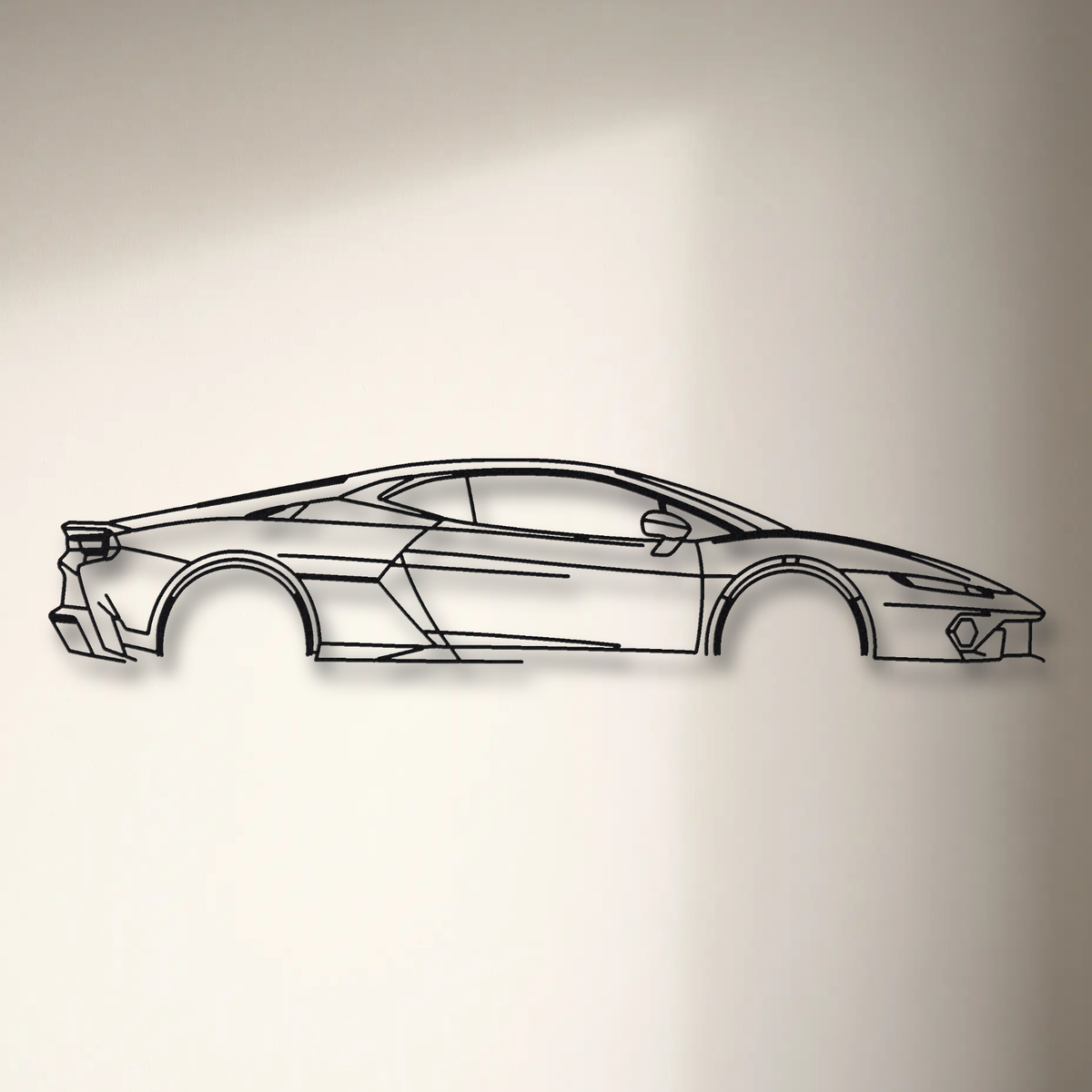 Lamborghini Temerario floating mount drop-shadow detail