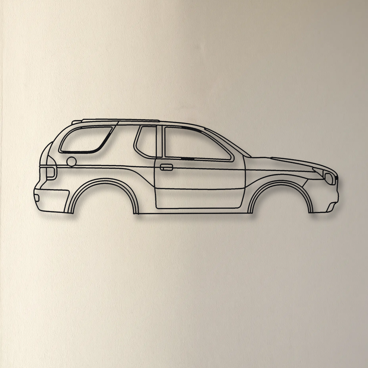 Isuzu VehiCROSS floating mount drop-shadow detail
