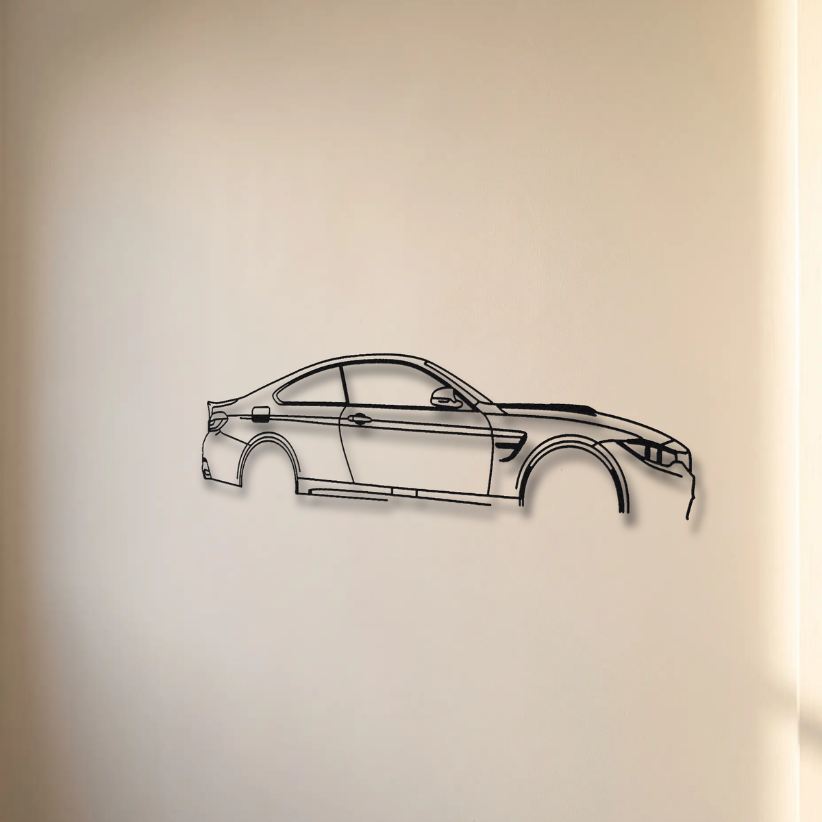 BMW M4 F82 floating mount drop-shadow detail