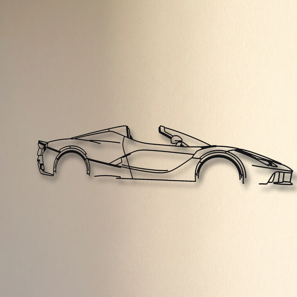 Ferrari LaFerrari Aperta floating mount drop-shadow detail