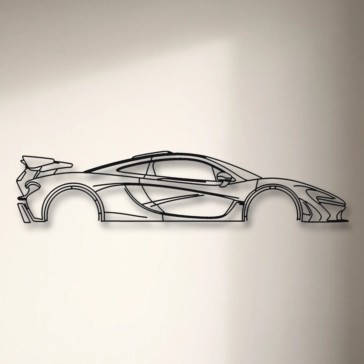 McLaren P1 LM floating mount drop-shadow detail