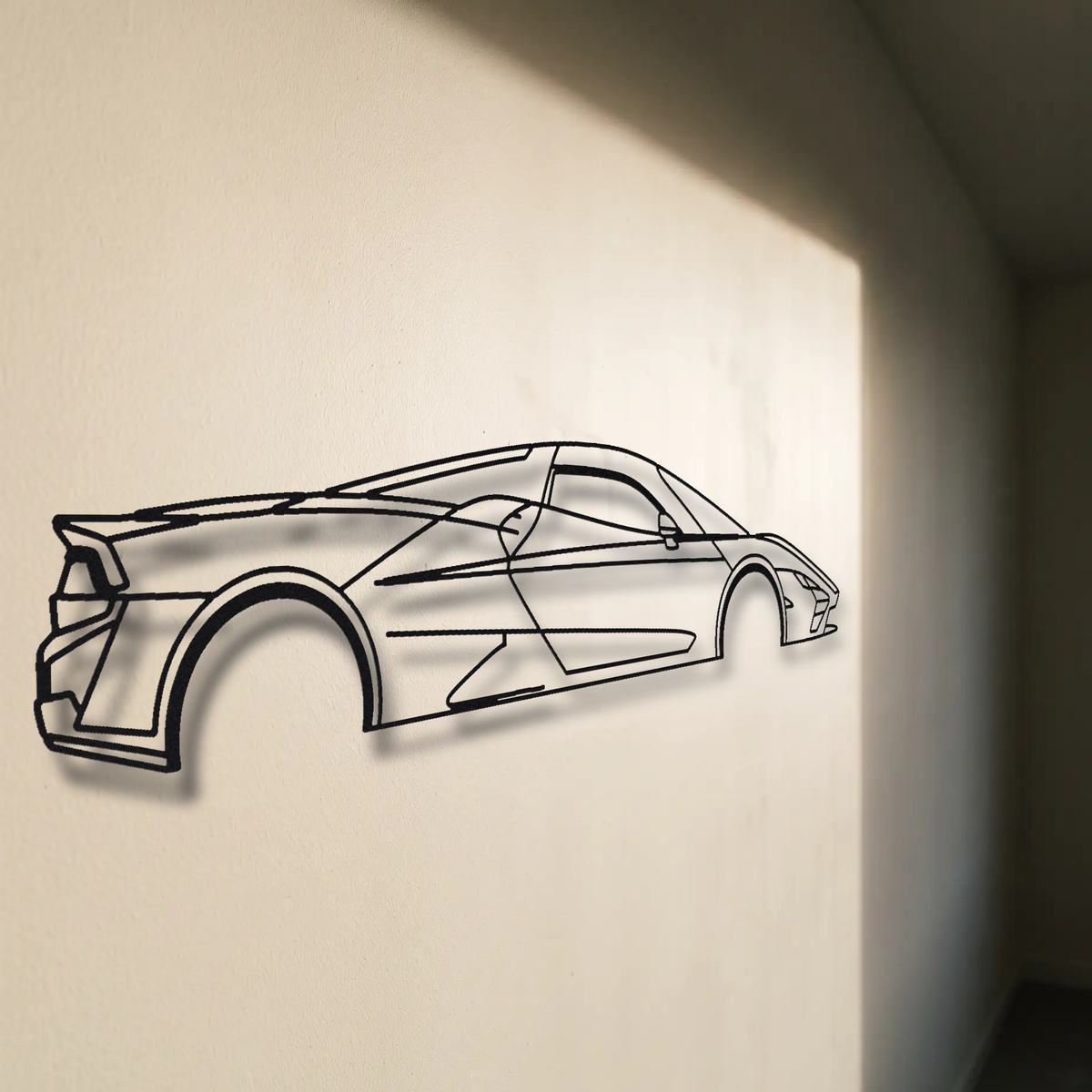 SSC Tuatara floating mount drop-shadow detail