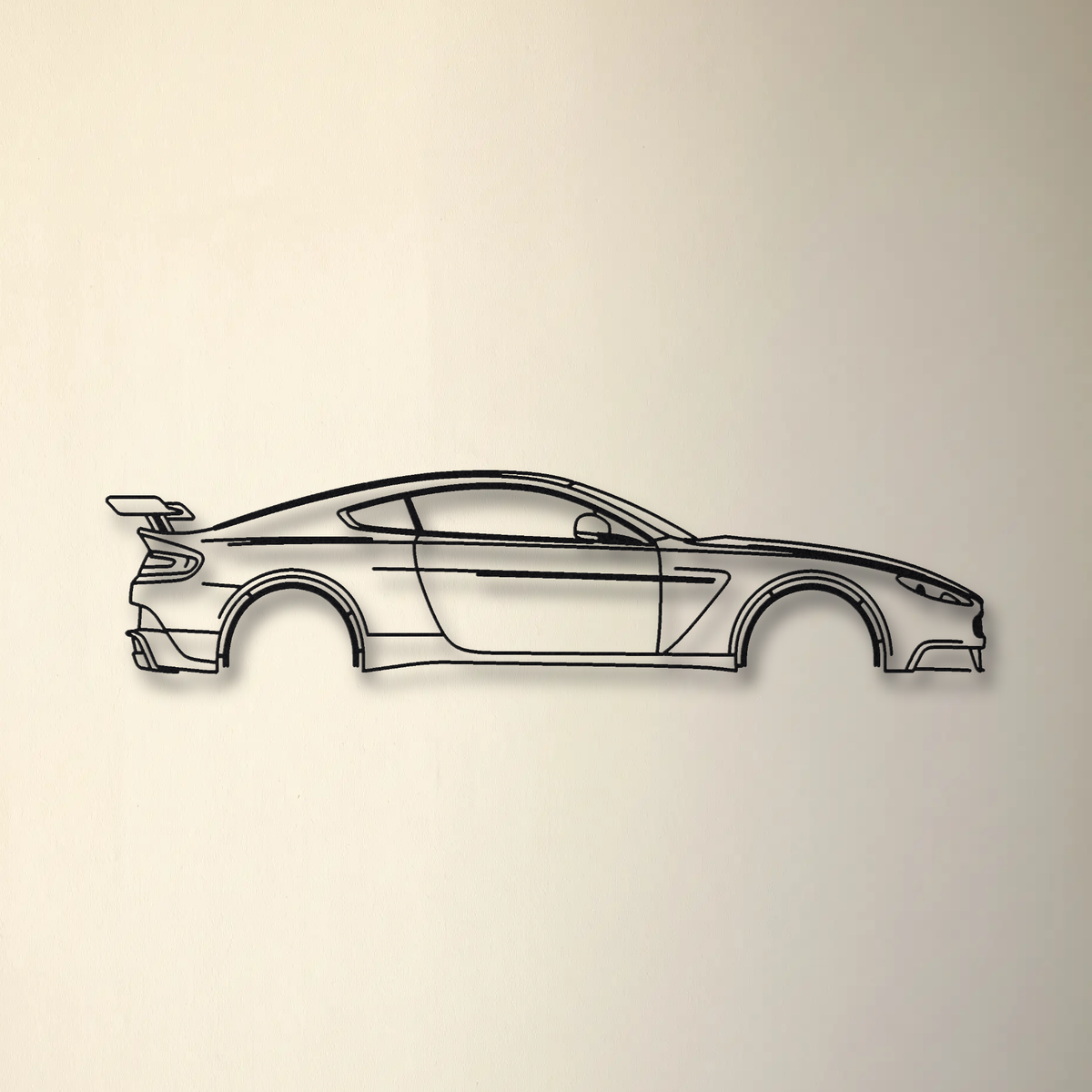 Aston Martin Vantage GT8 floating mount drop-shadow detail