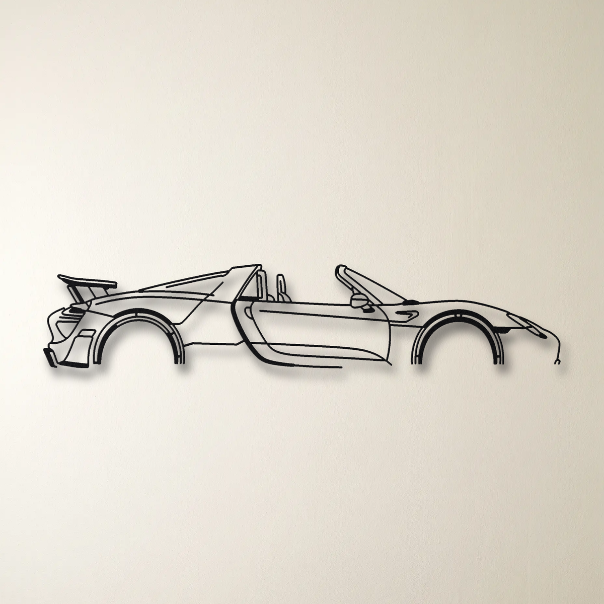 Porsche 918 Spyder Weissach Package floating mount drop-shadow detail