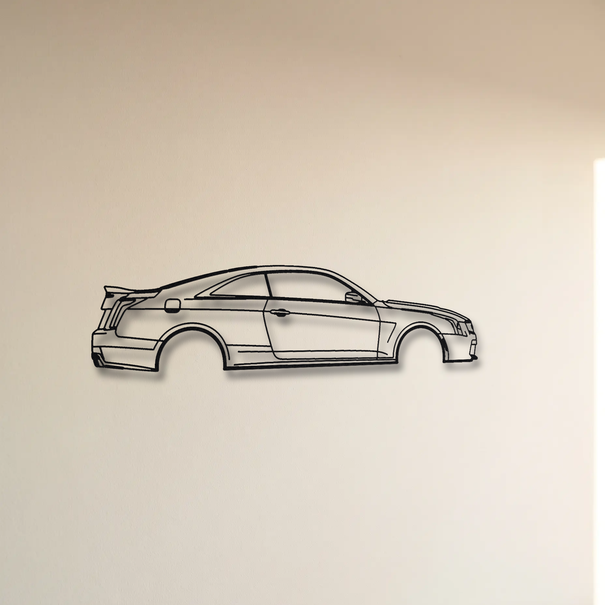 Cadillac ATS-V Coupe floating mount drop-shadow detail
