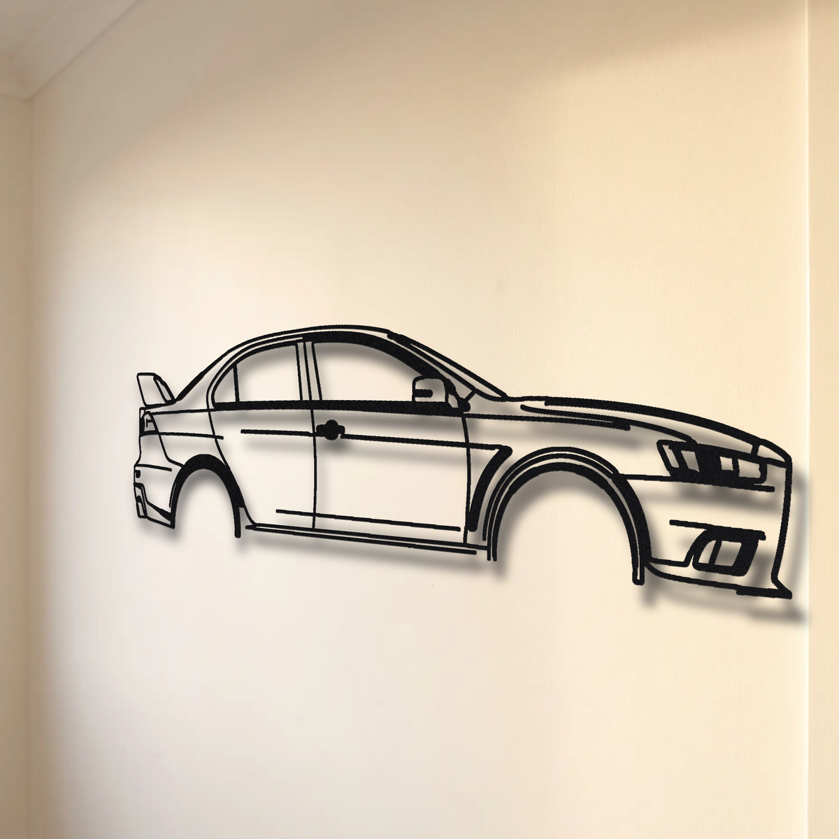 2015 Mitsubishi Lancer Evolution X Final Edition CZ4A floating mount drop-shadow detail