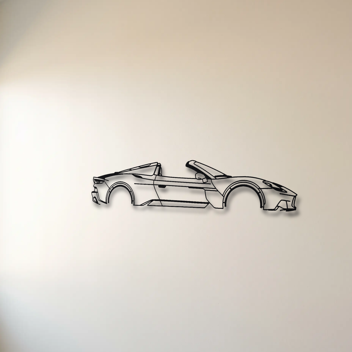 Maserati MC20 Cielo floating mount drop-shadow detail