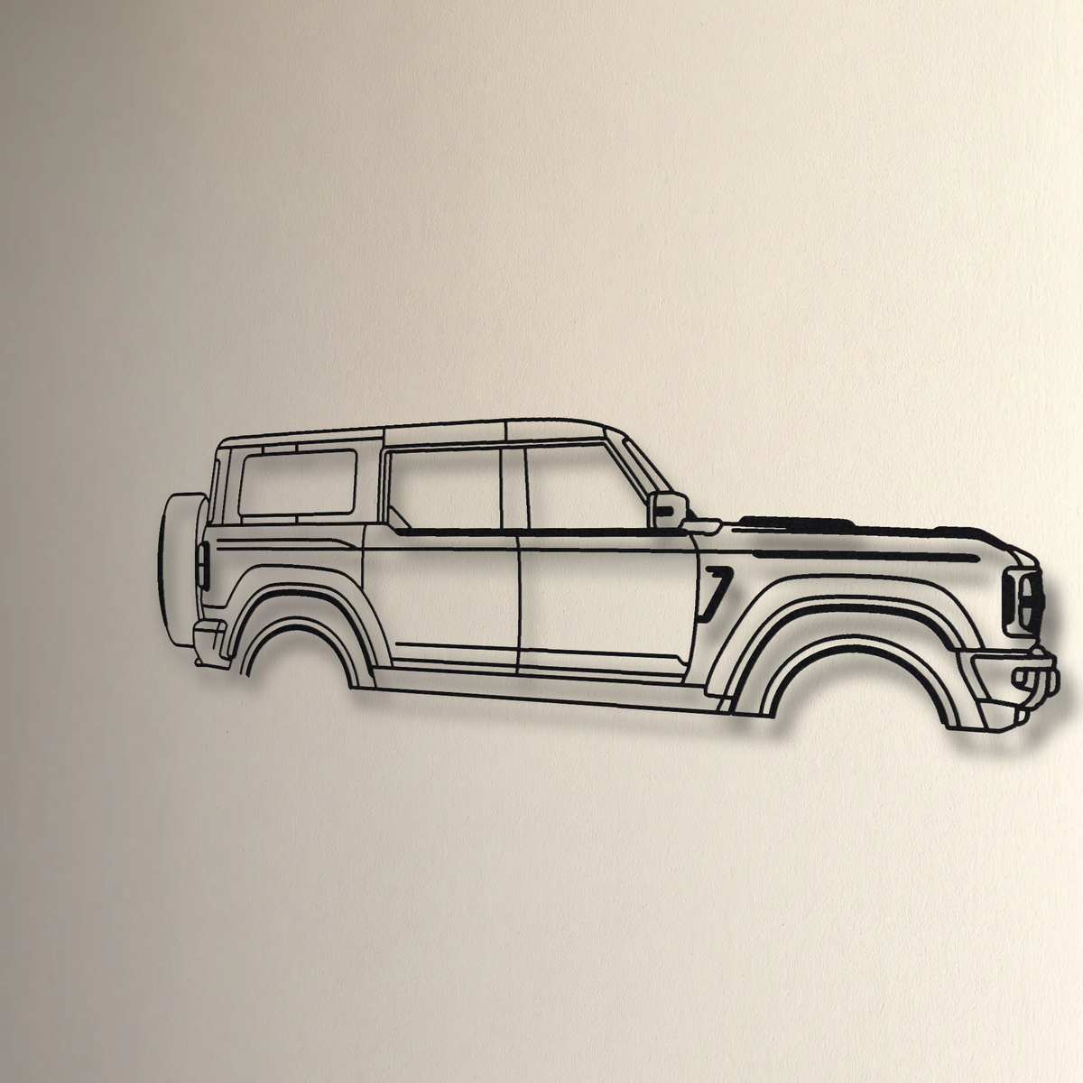 Ford Bronco Raptor floating mount drop-shadow detail