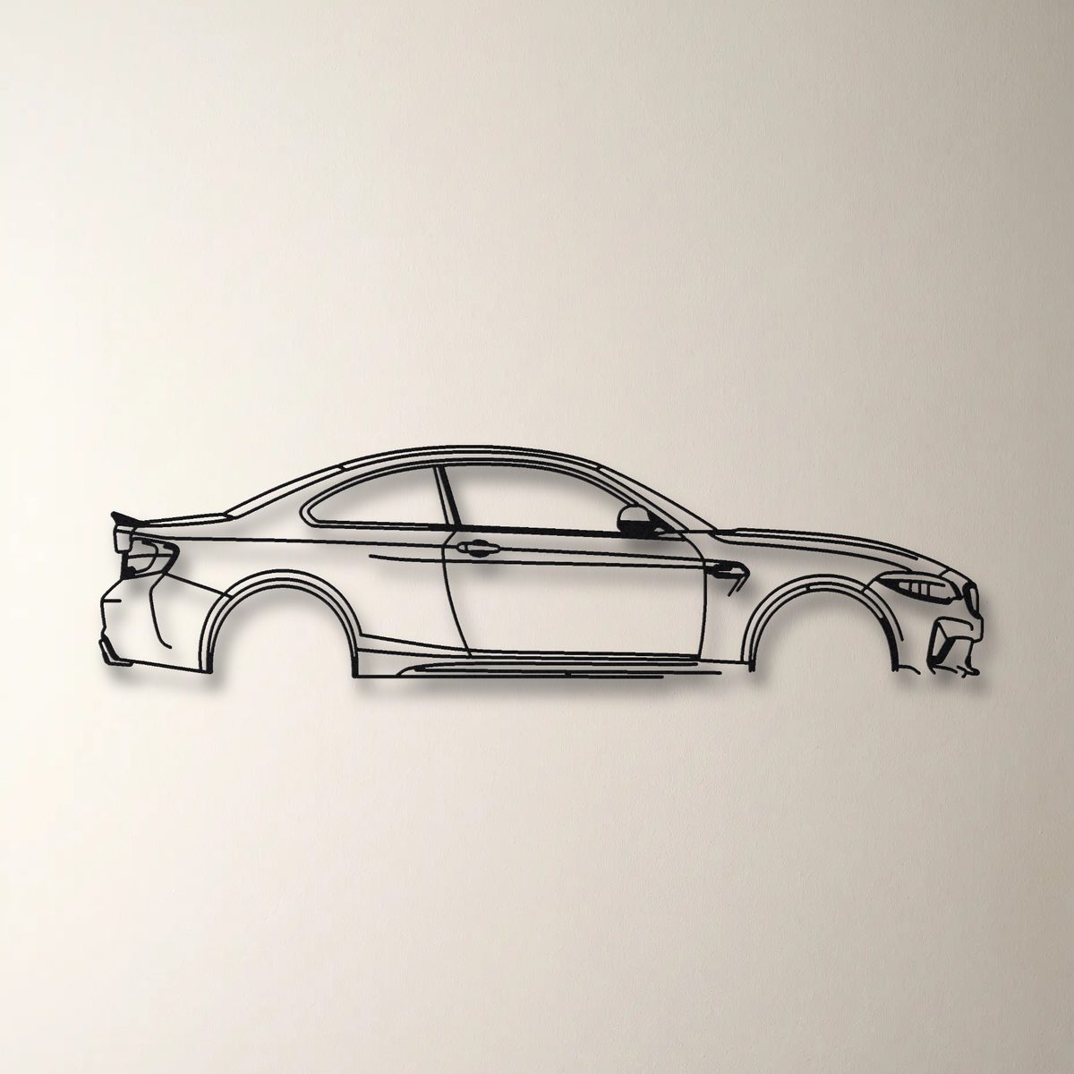 BMW M2 CS F87 floating mount drop-shadow detail