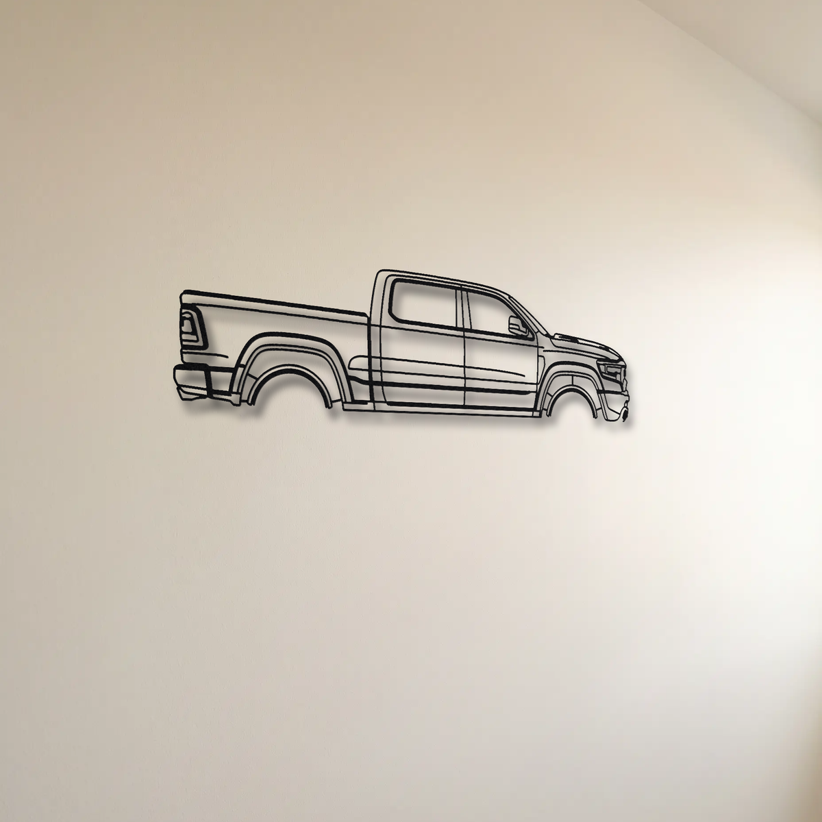 Ram 1500 TRX floating mount drop-shadow detail
