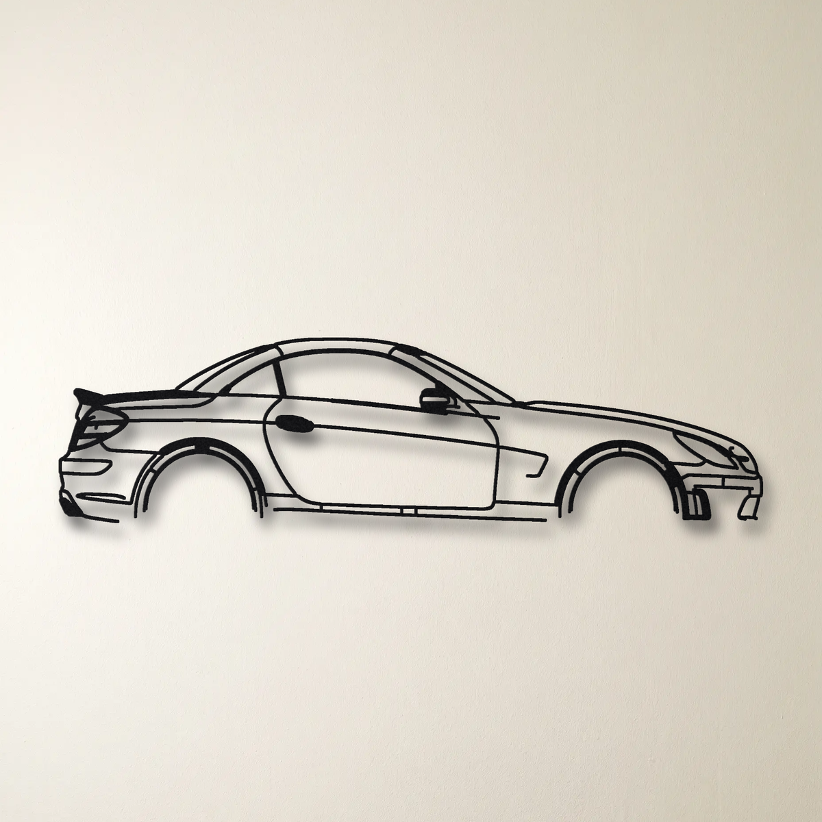 2006-08 Mercedes-AMG SLK 55 AMG Black Series R171 floating mount drop-shadow detail