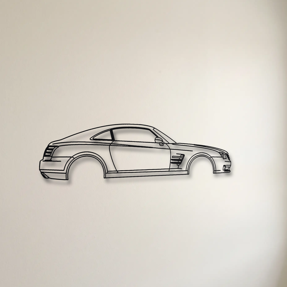Chrysler Crossfire SRT-6 floating mount drop-shadow detail
