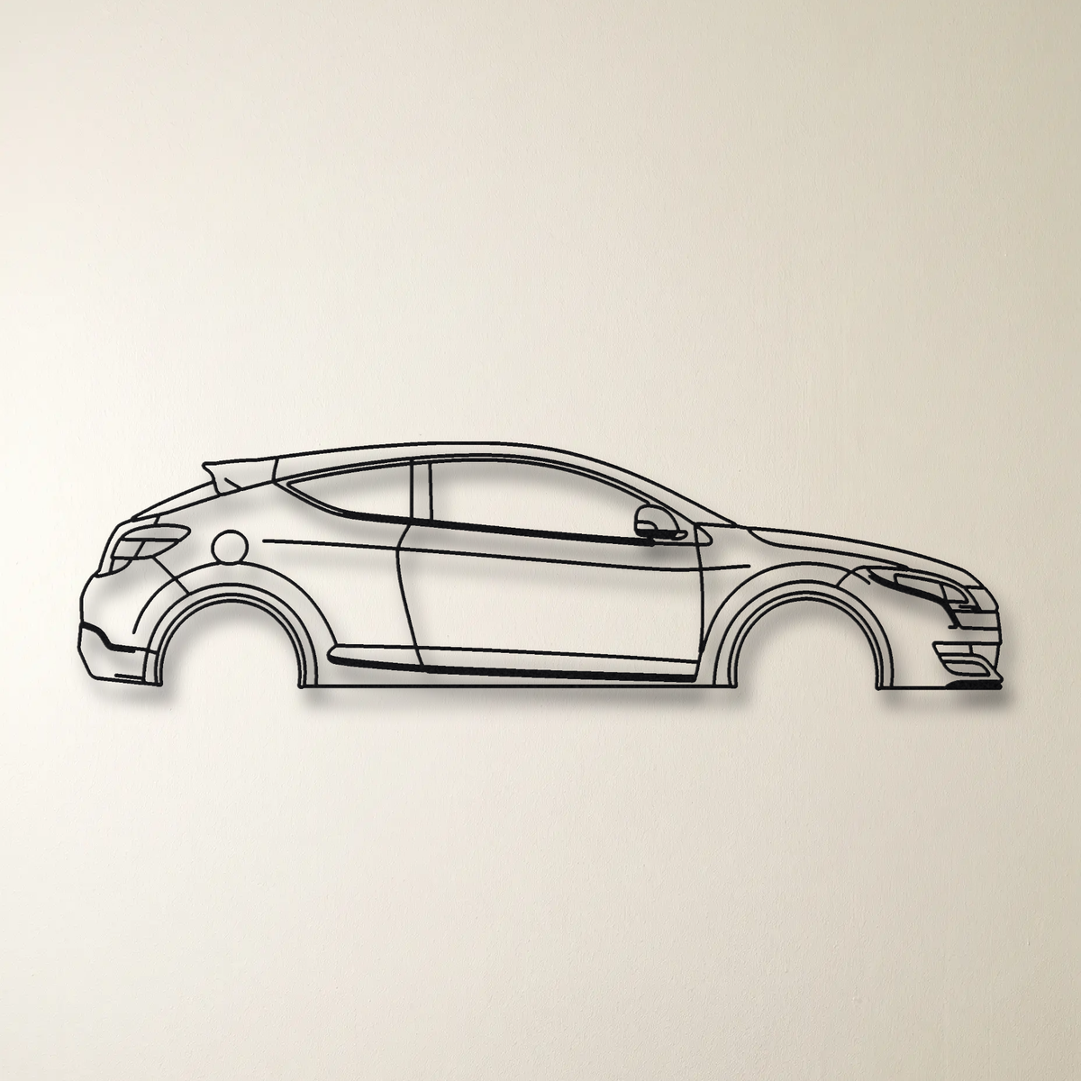 Renault Mégane RS MK3 floating mount drop-shadow detail