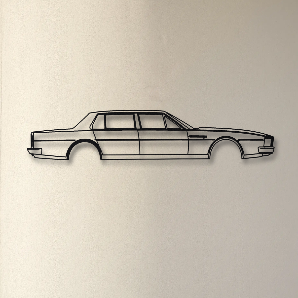 Aston Martin Lagonda Series 2 floating mount drop-shadow detail