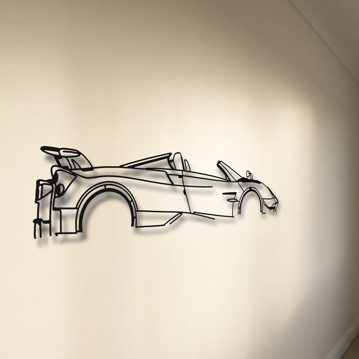 Pagani Huayra Roadster BC floating mount drop-shadow detail