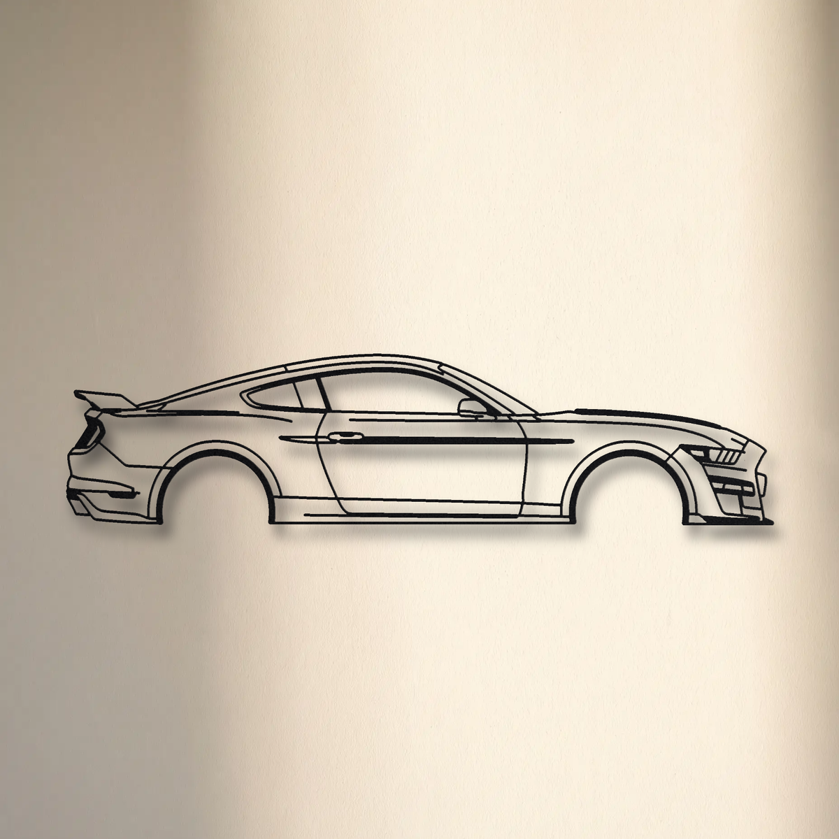 Ford Mustang Shelby GT500 S550 floating mount drop-shadow detail