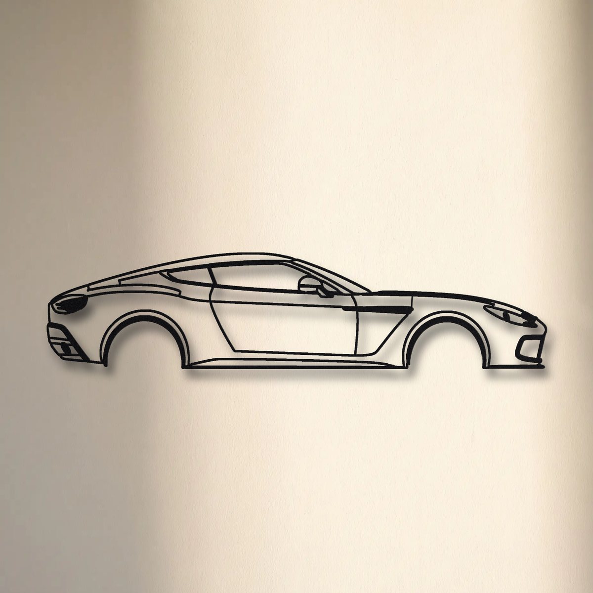2011-13 Aston Martin V12 Zagato VH floating mount drop-shadow detail
