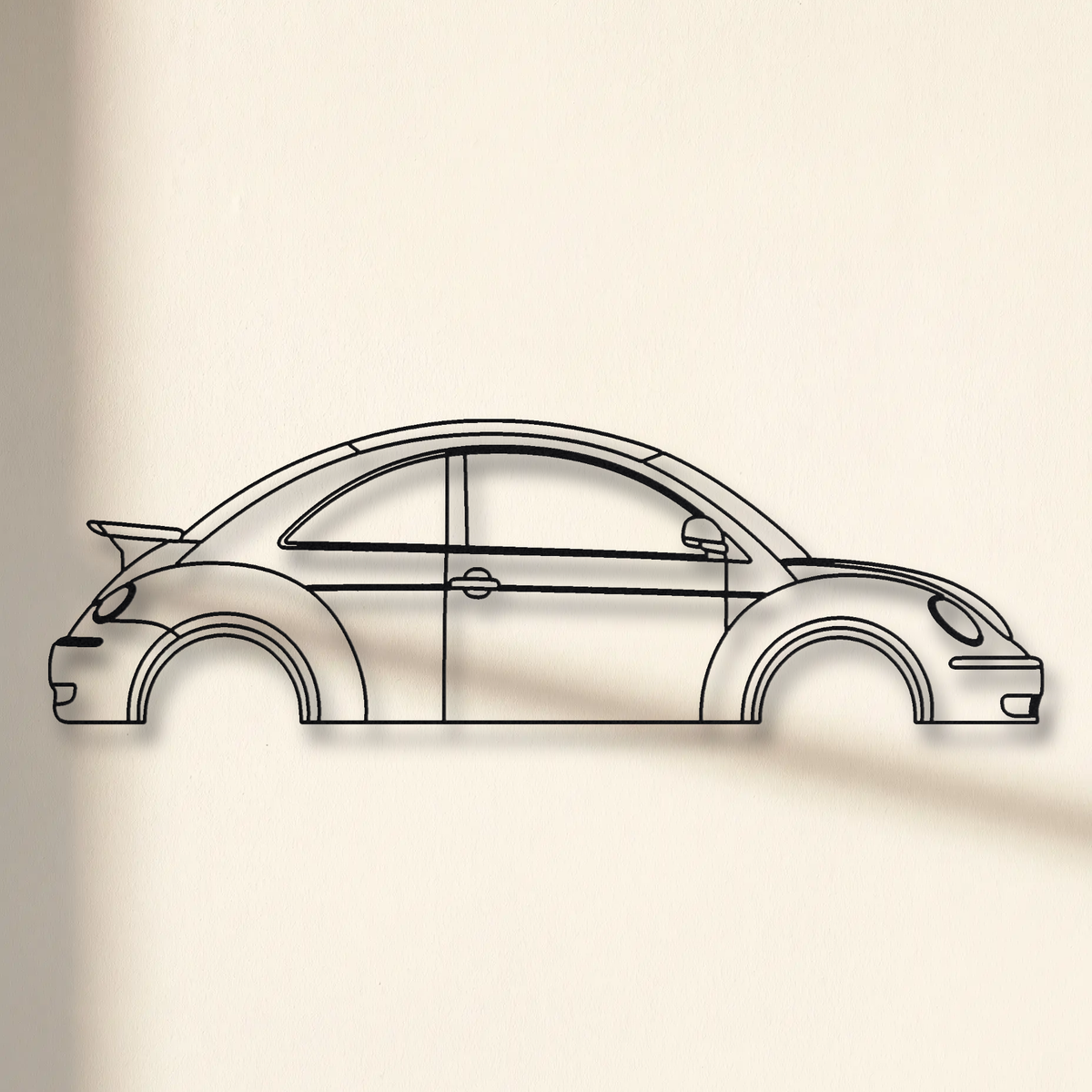 Volkswagen New Beetle RSi floating mount drop-shadow detail