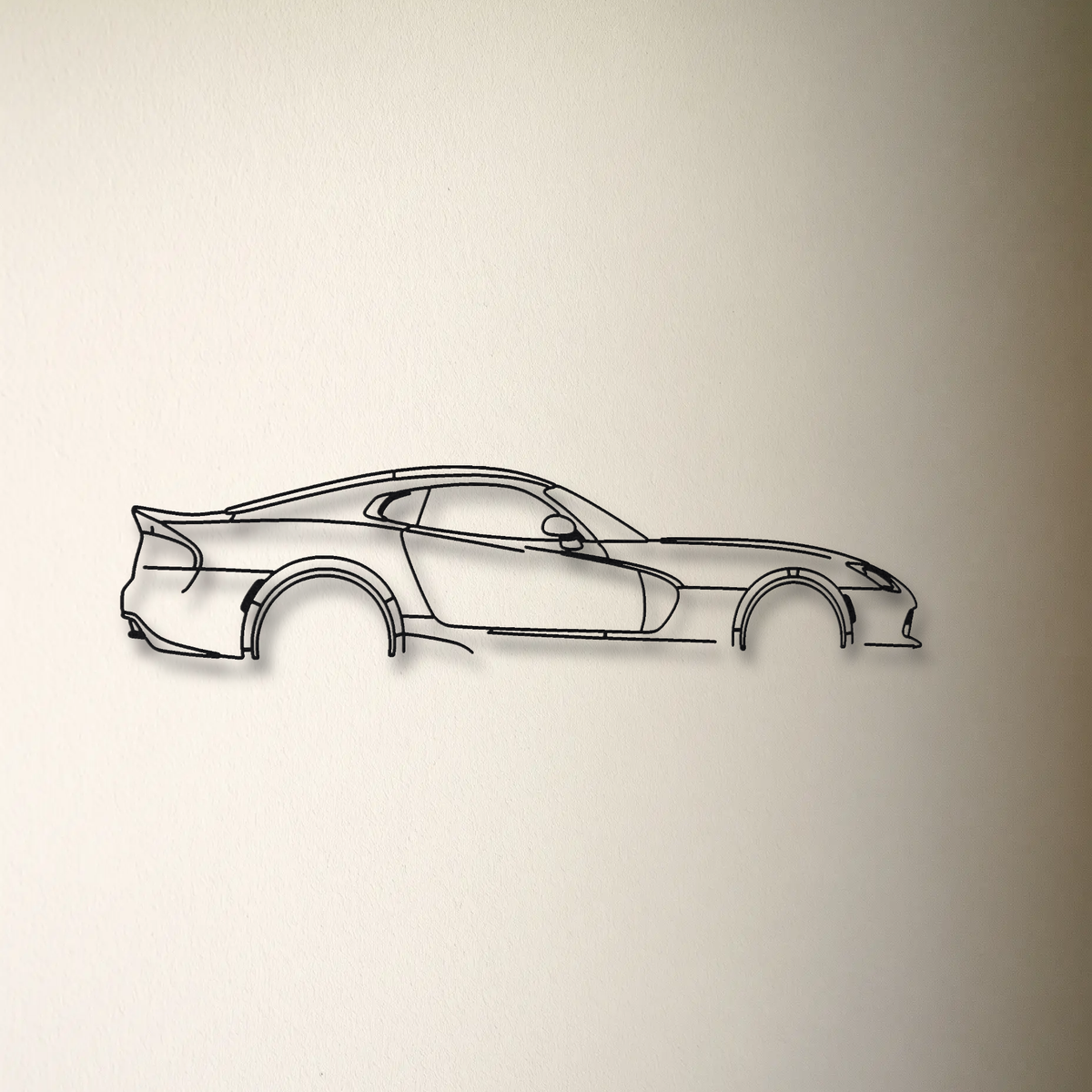 Dodge Viper Gen 5 floating mount drop-shadow detail