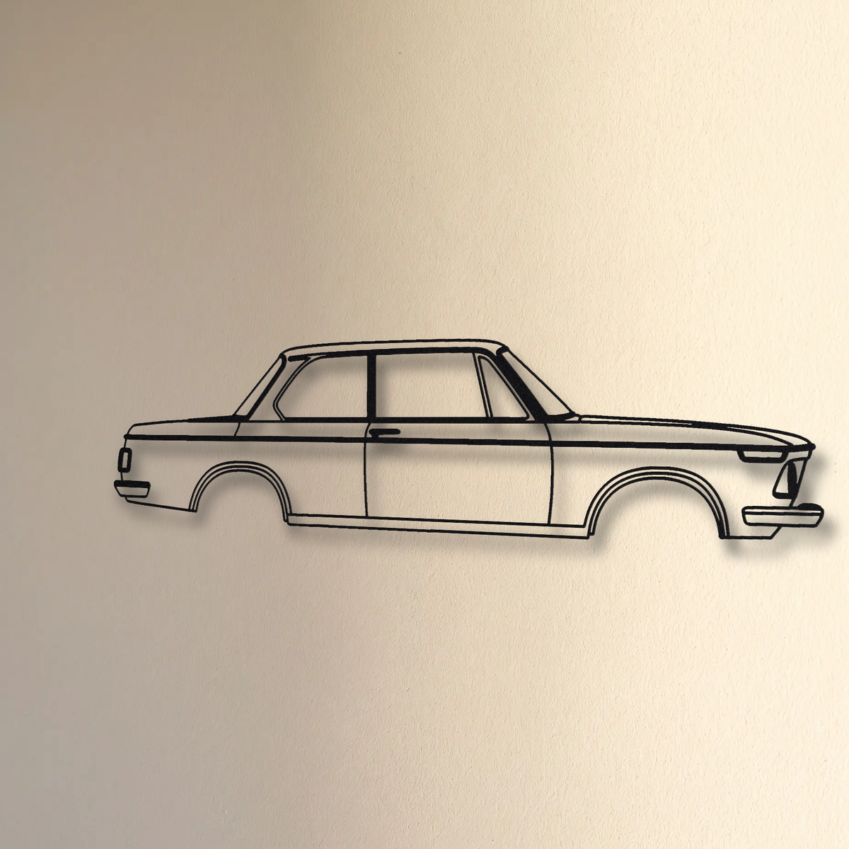 BMW 2002 floating mount drop-shadow detail