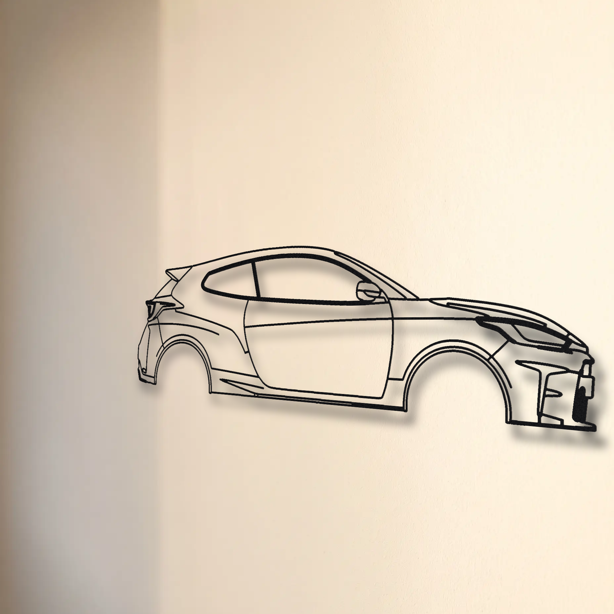 Toyota GR Yaris floating mount drop-shadow detail