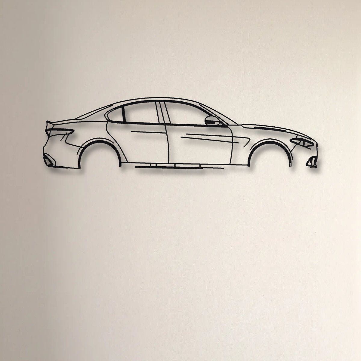 Alfa Romeo Giulia Quadrifoglio 952 floating mount drop-shadow detail