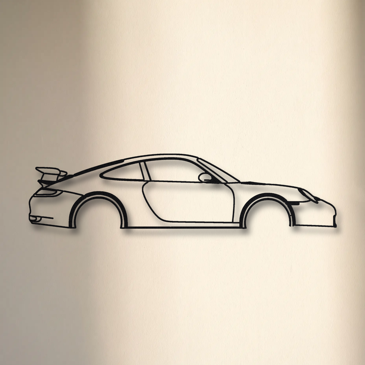 2007-09 Porsche 911 GT3 997.1 floating mount drop-shadow detail