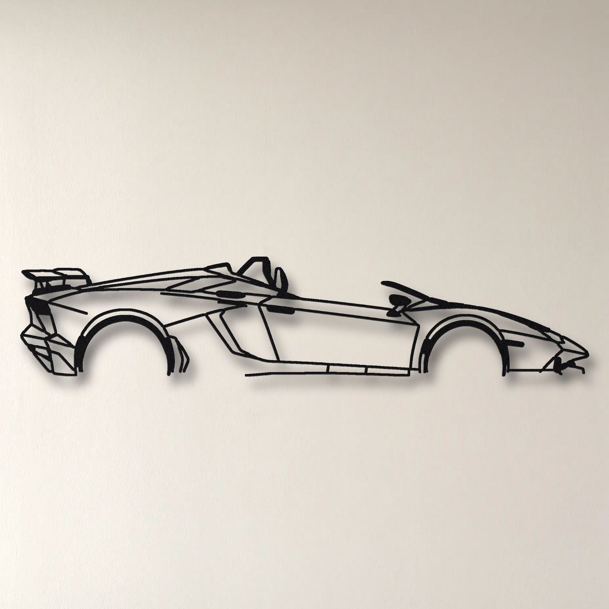 2012 Lamborghini Aventador J One-off floating mount drop-shadow detail