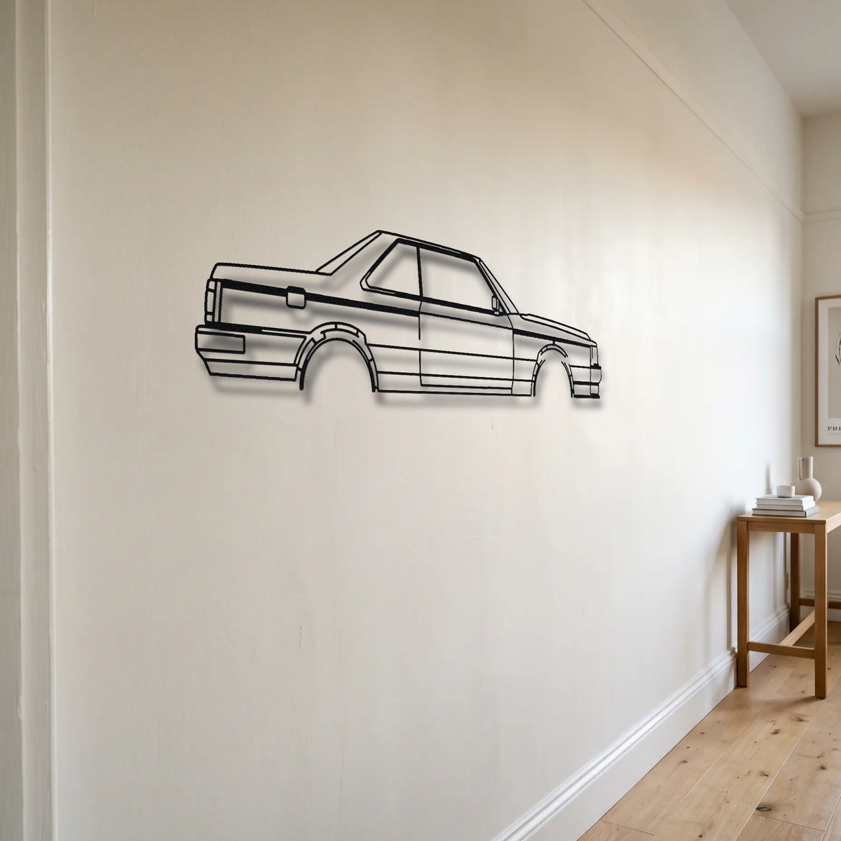 Nissan Skyline 2000RS Turbo Iron Mask DR30 floating mount drop-shadow detail