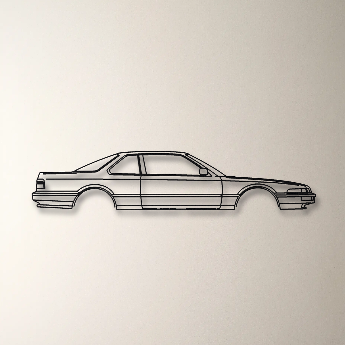 Honda Prelude Gen 2 floating mount drop-shadow detail