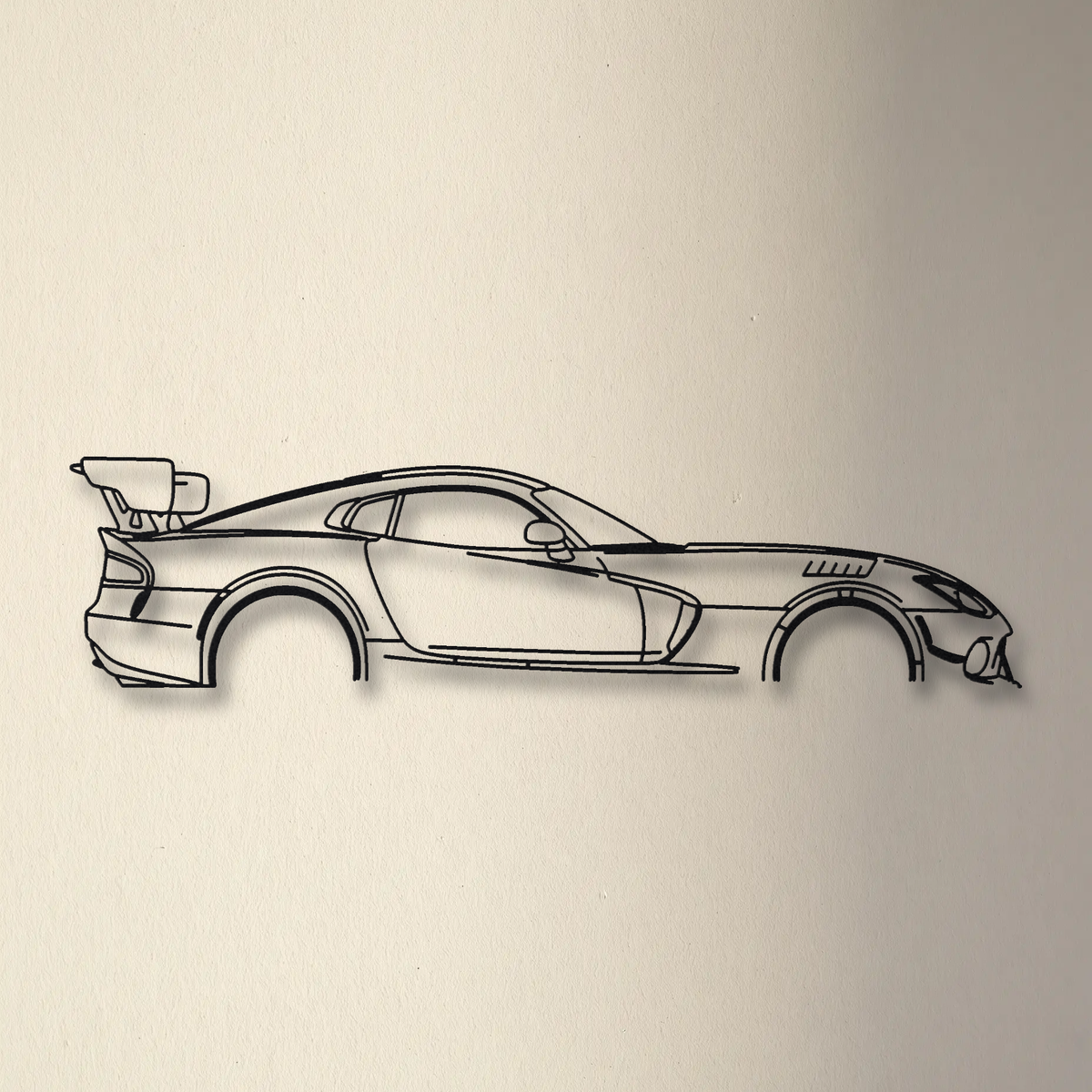 Dodge Viper ACR Gen 4 floating mount drop-shadow detail