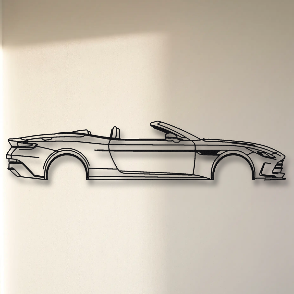Aston Martin DB12 Volante floating mount drop-shadow detail