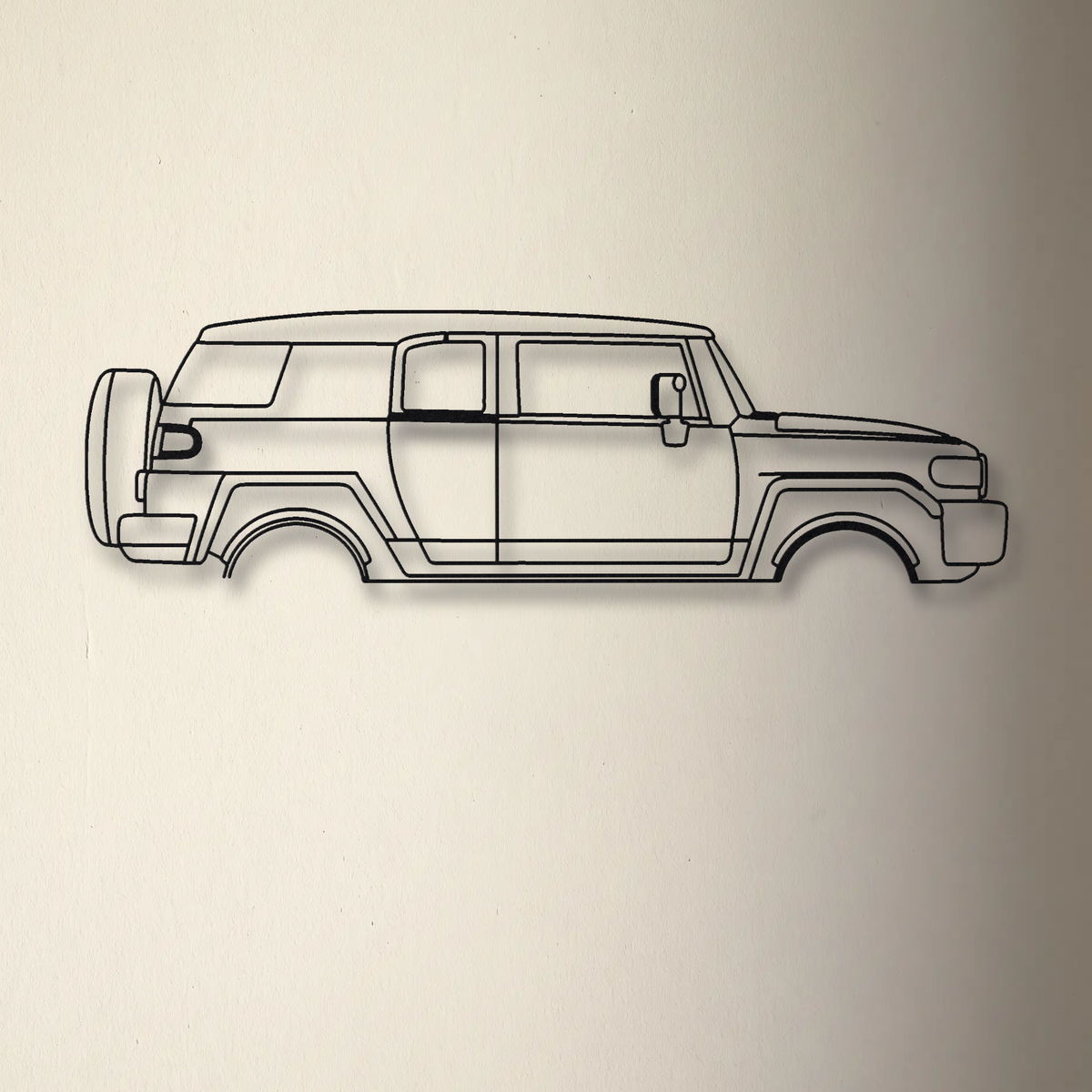 Toyota FJ Cruiser floating mount drop-shadow detail
