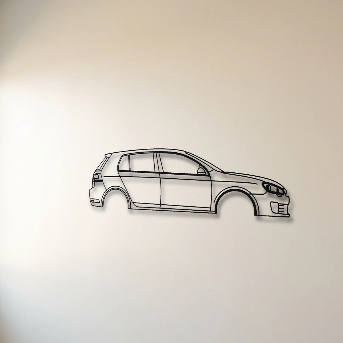 Volkswagen Golf GTI MK5 floating mount drop-shadow detail