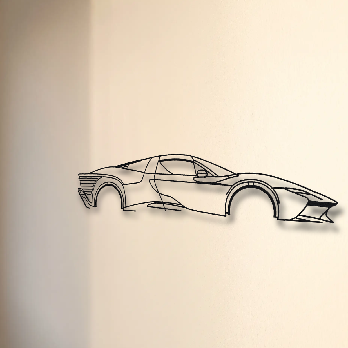 Ferrari Daytona SP3 floating mount drop-shadow detail