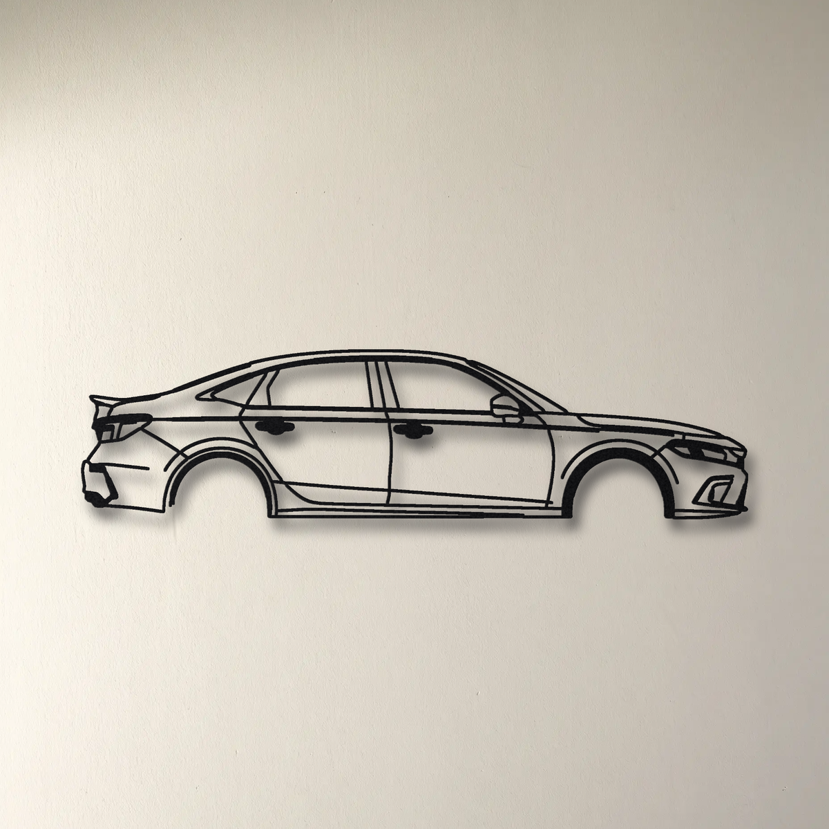 2022- Honda Civic Si FE1 11th Gen floating mount drop-shadow detail