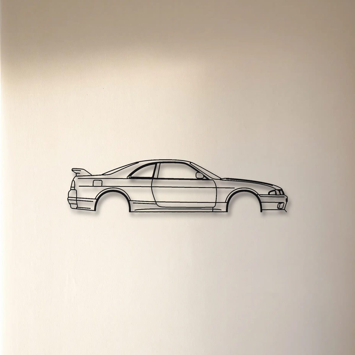Nissan Skyline GT-R BCNR33 floating mount drop-shadow detail