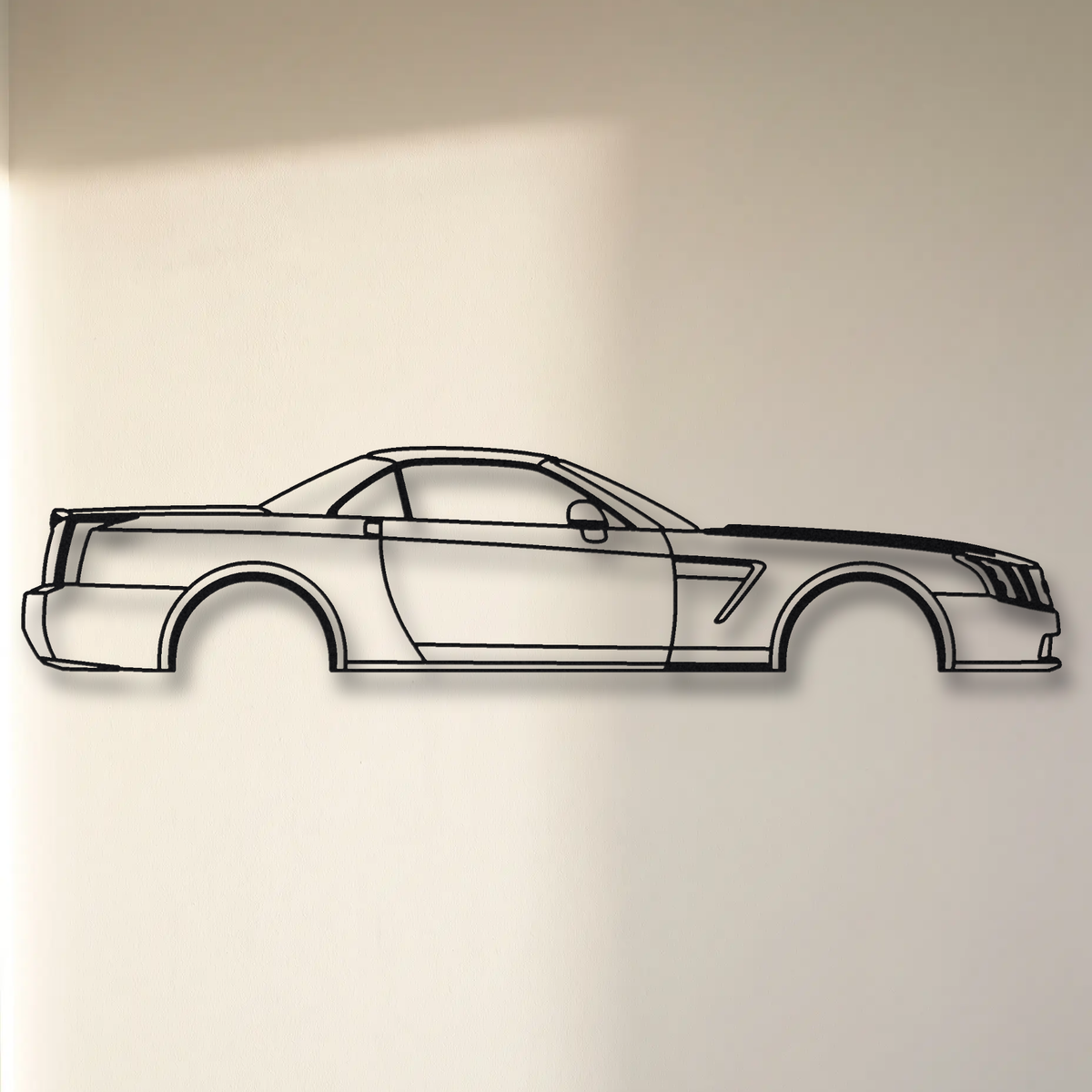 Cadillac XLR-V floating mount drop-shadow detail