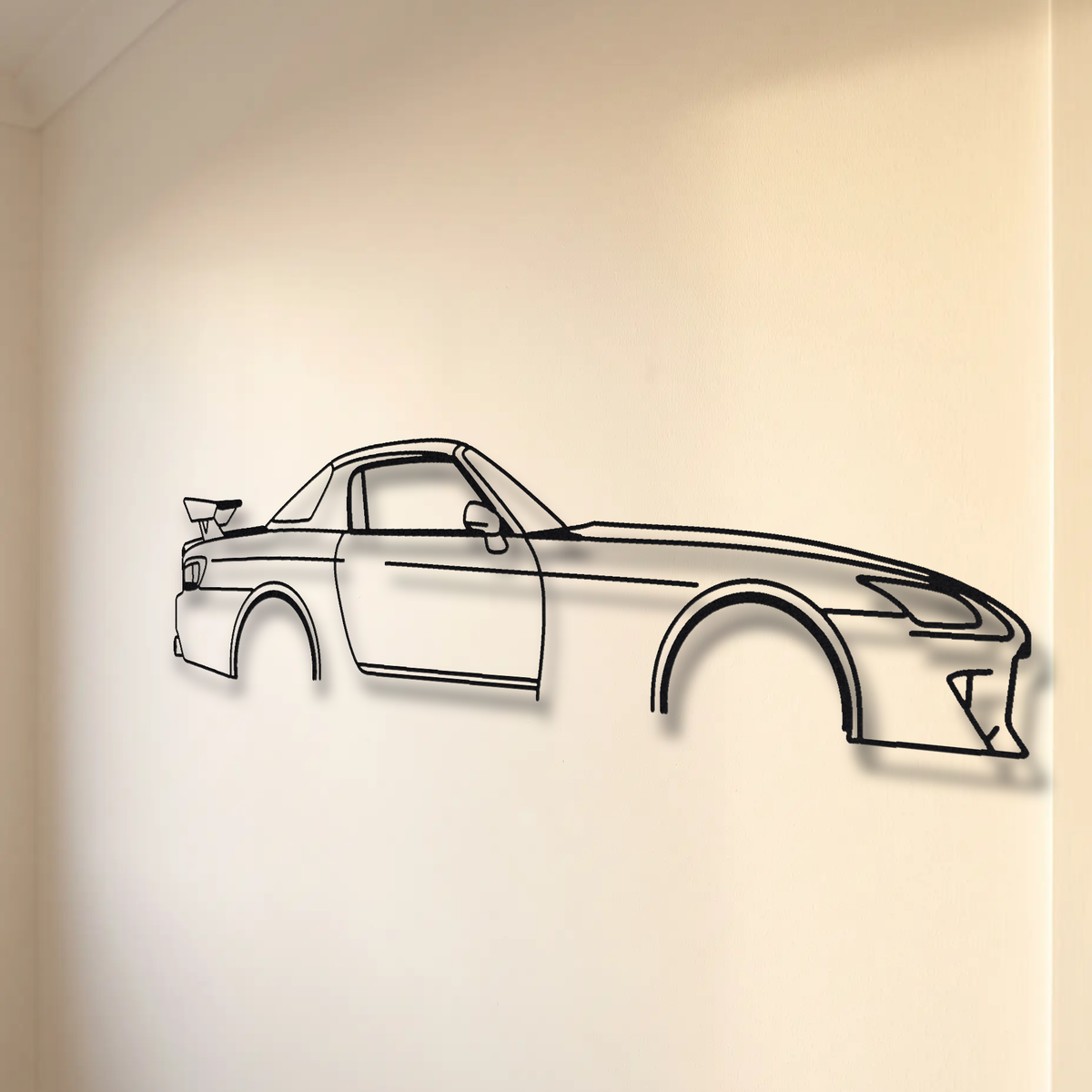 Honda S2000 CR floating mount drop-shadow detail